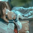 动漫博主蠢沫沫黑白女仆分享cos作品,制作超精致的图包给你
